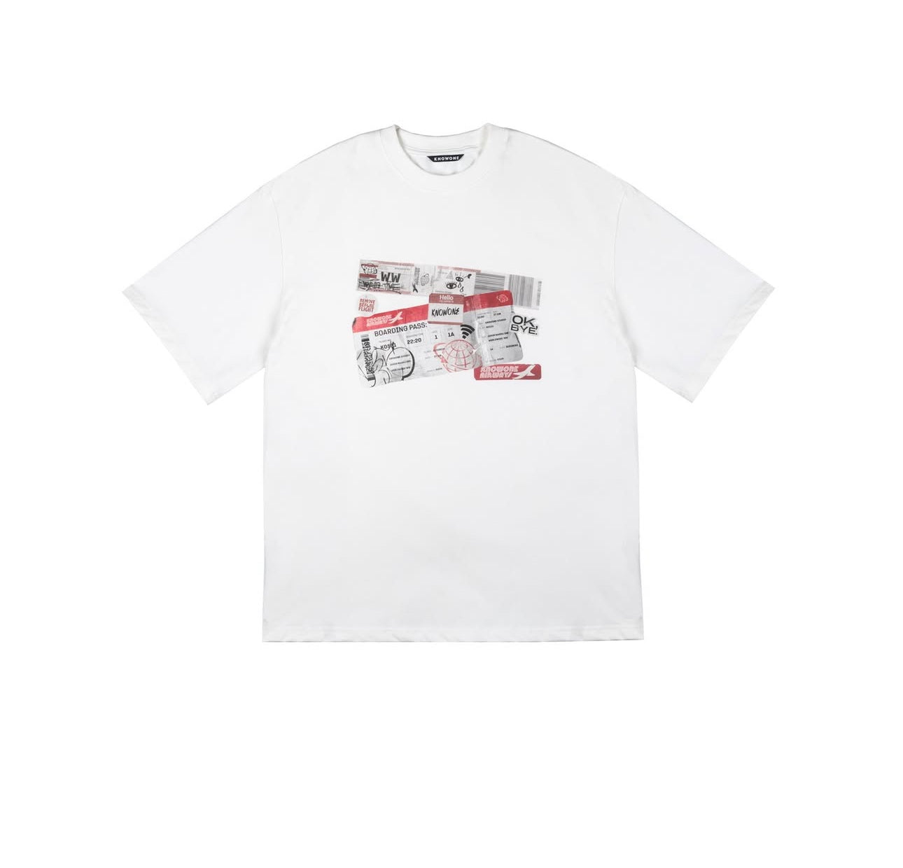 KNOWONE ITINERARY TEE WHITE