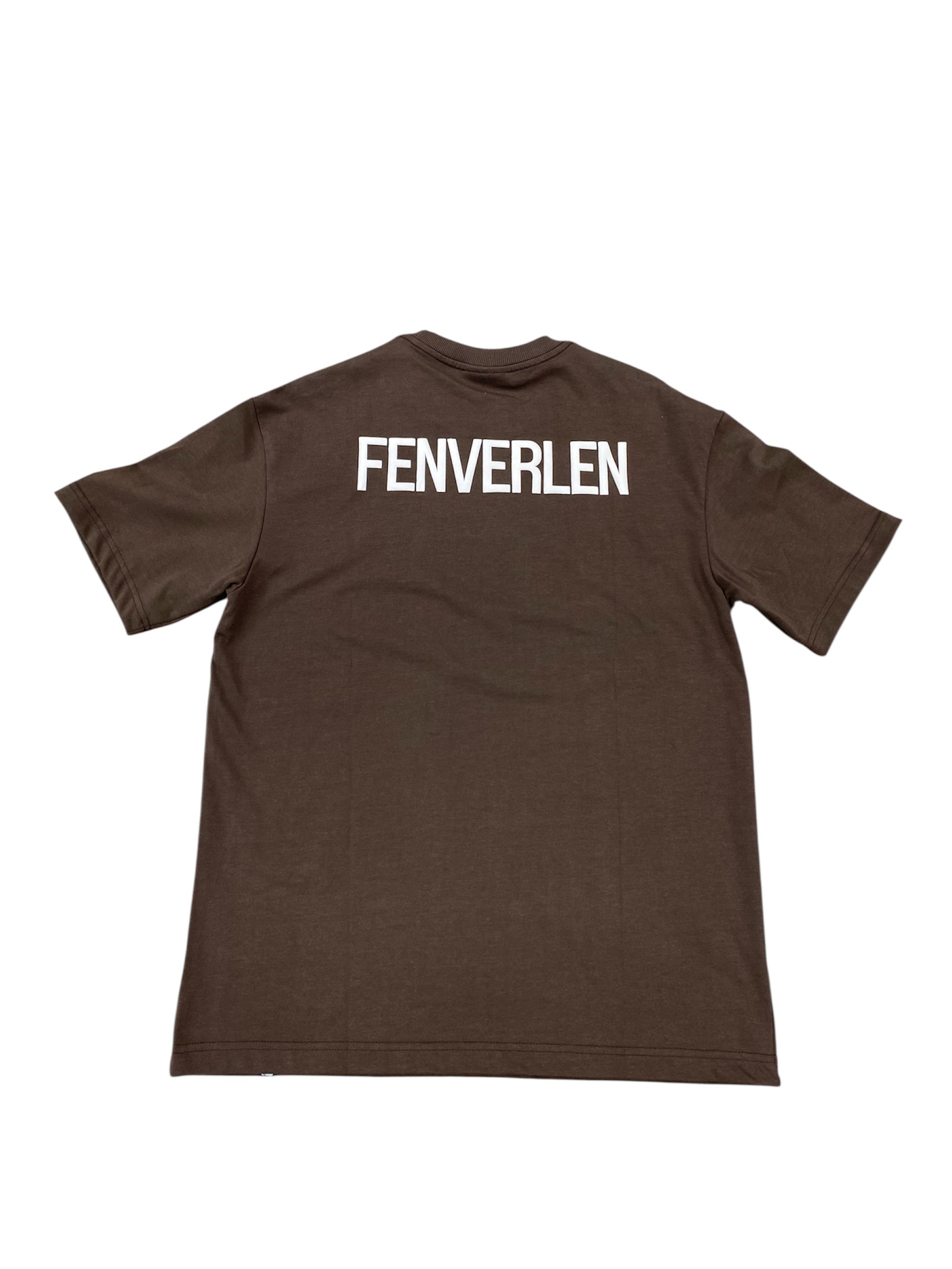 FENVERLAN EMBOSSED WORDING TEE WOOD
