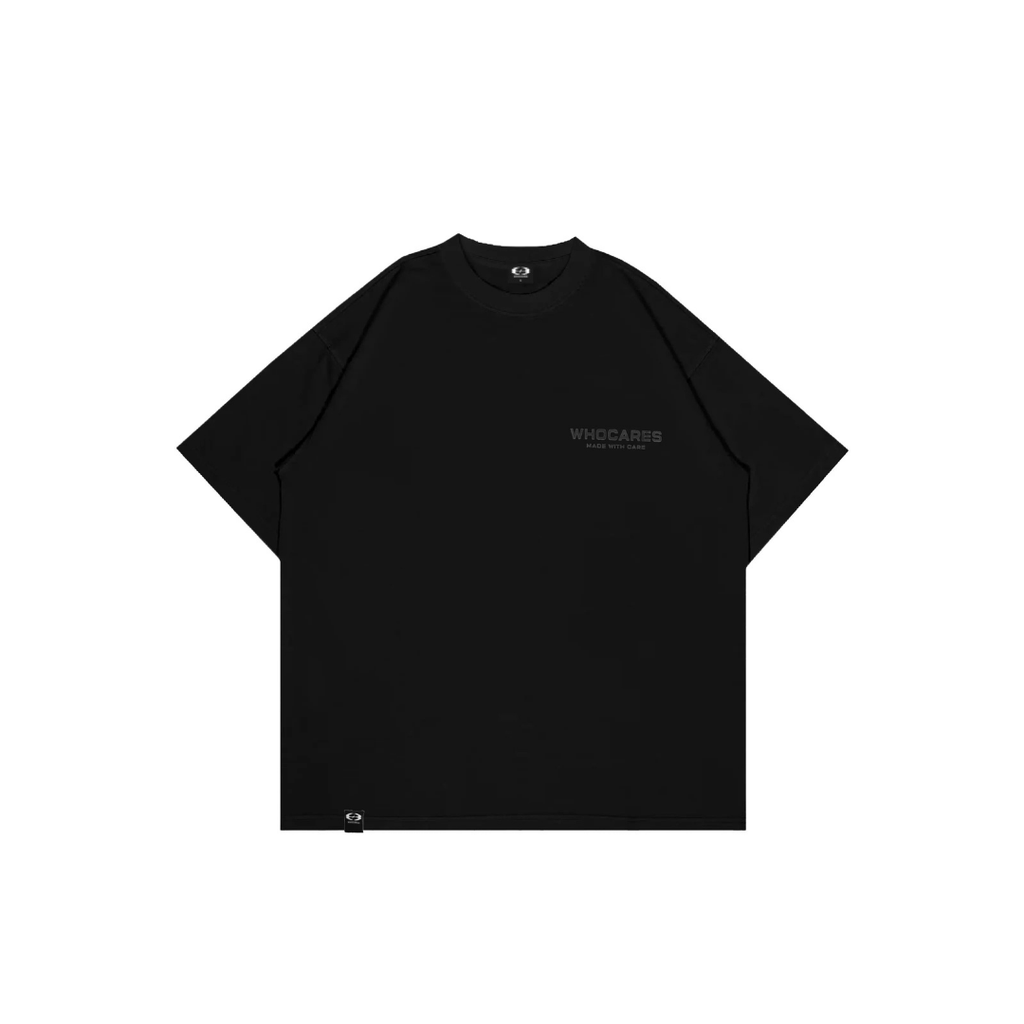 WHOCARES LOGO TEE BLACK