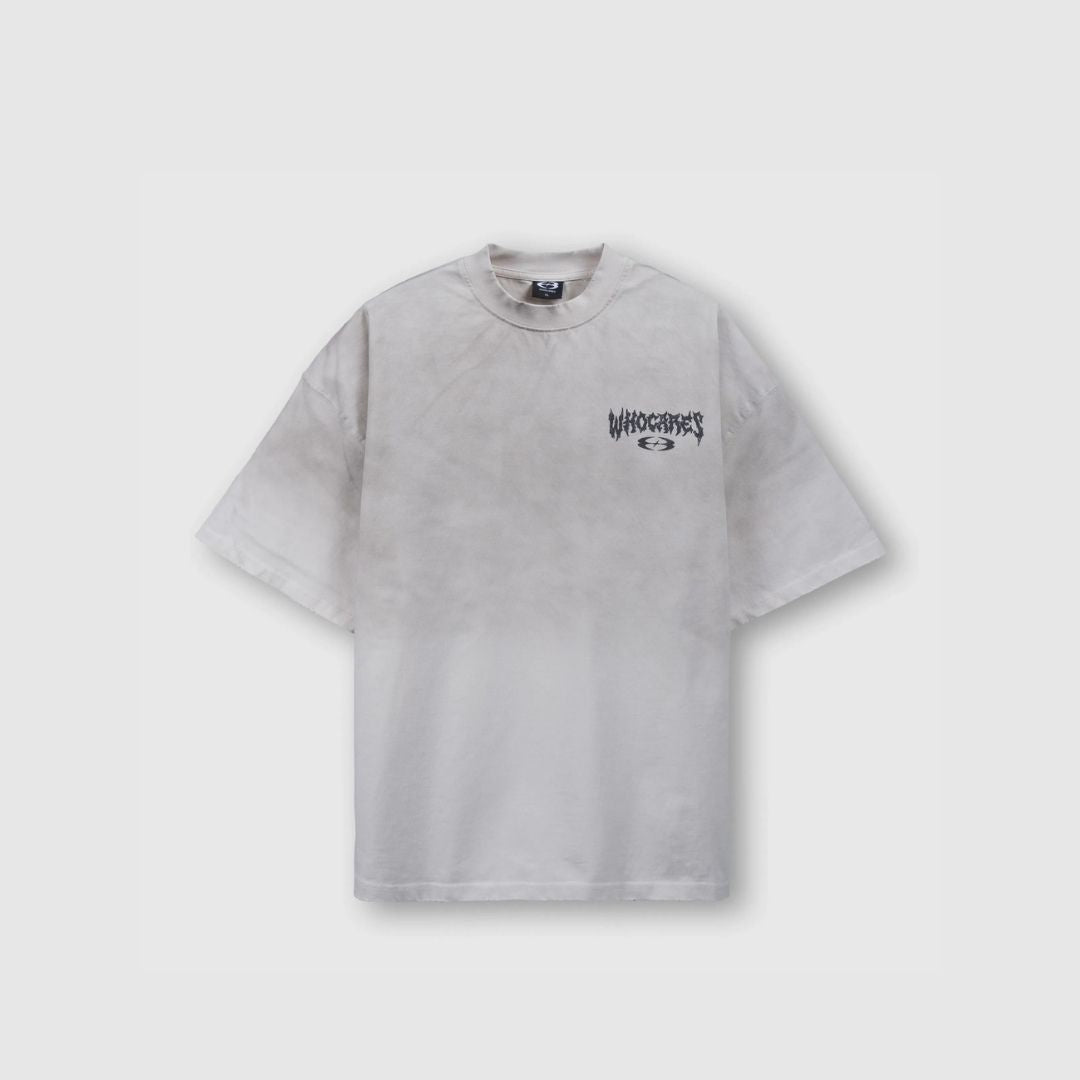 WHOCARES NO FEAR QUOTE TEE WHITE