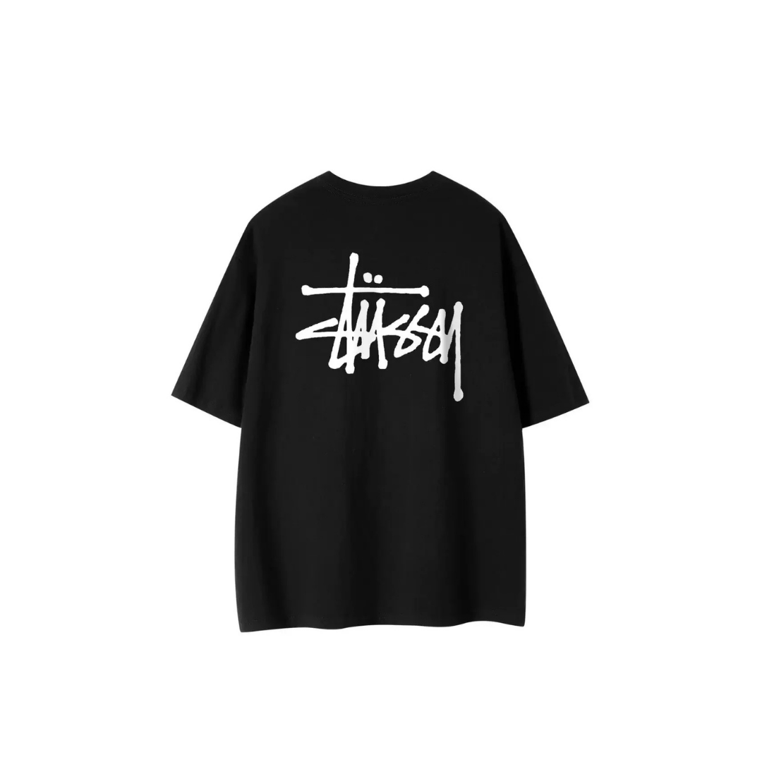 STUSSY BACIS TEE BLACK