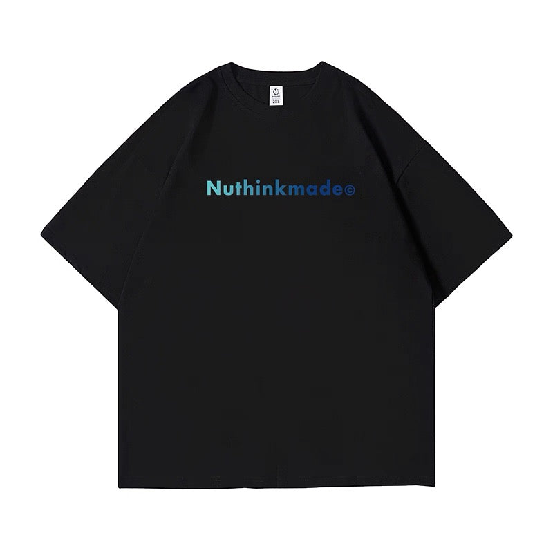 NUTHINK BLUE  TEE BLACK