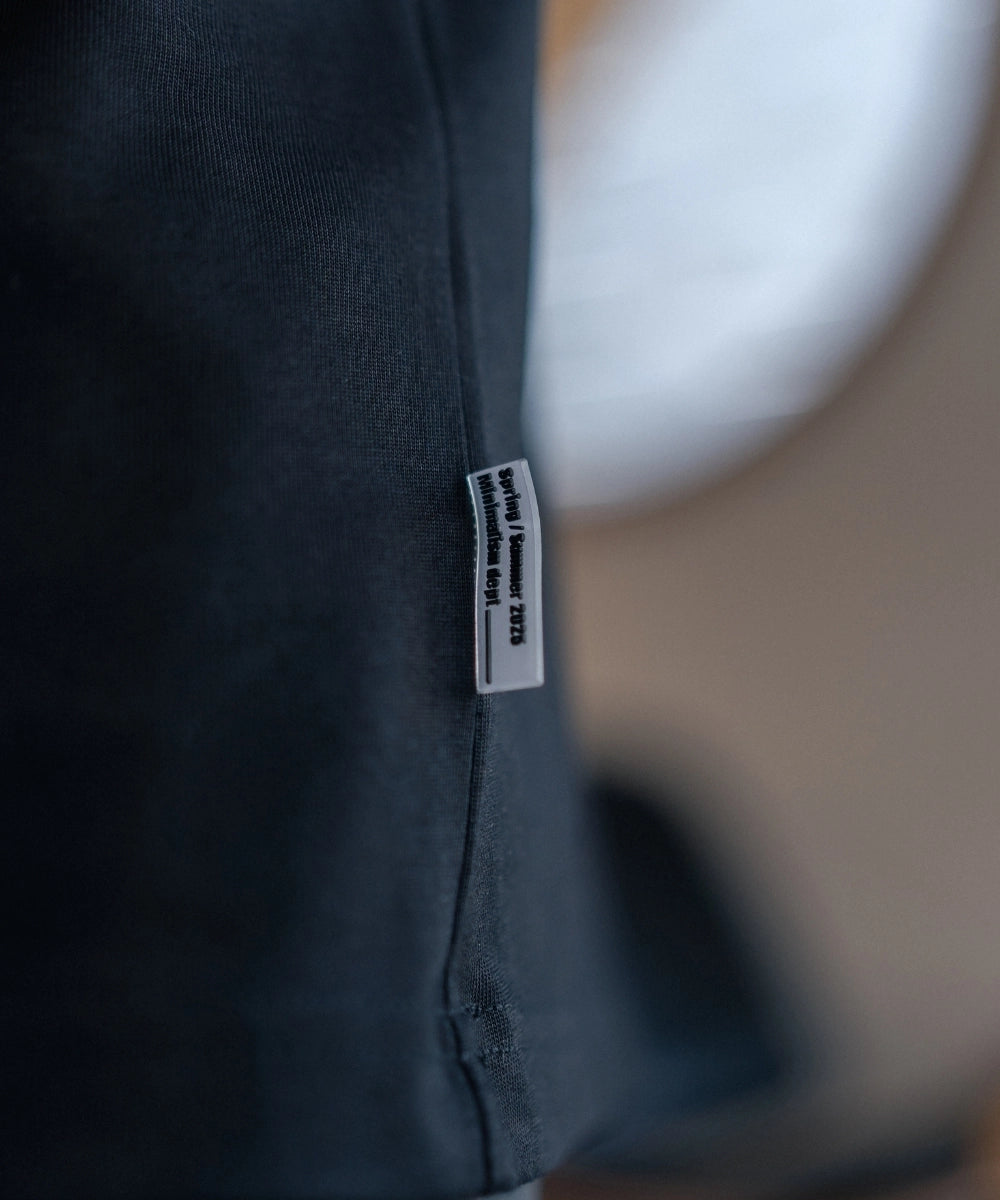 2ND MINIMAL LOGO TEE BLACK