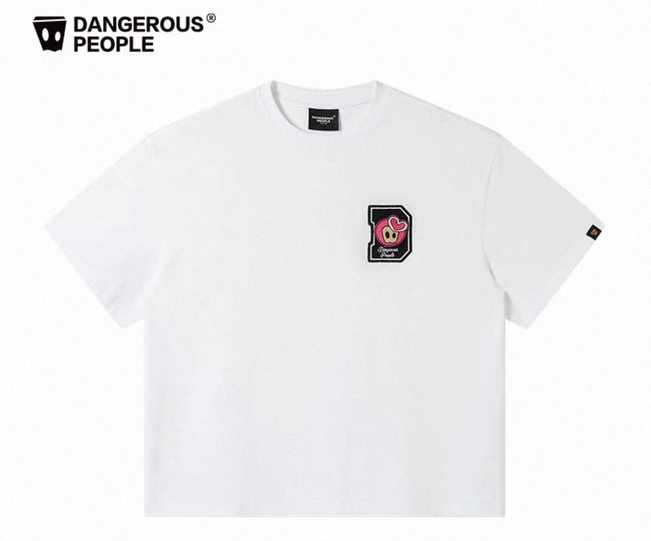 Dangerous people tee white 006