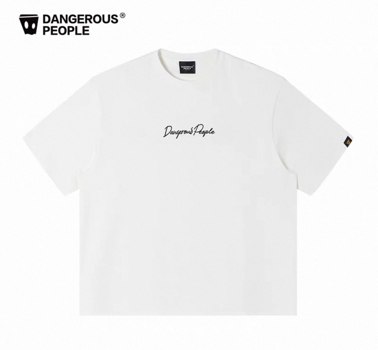 Dangerous people tee white 008