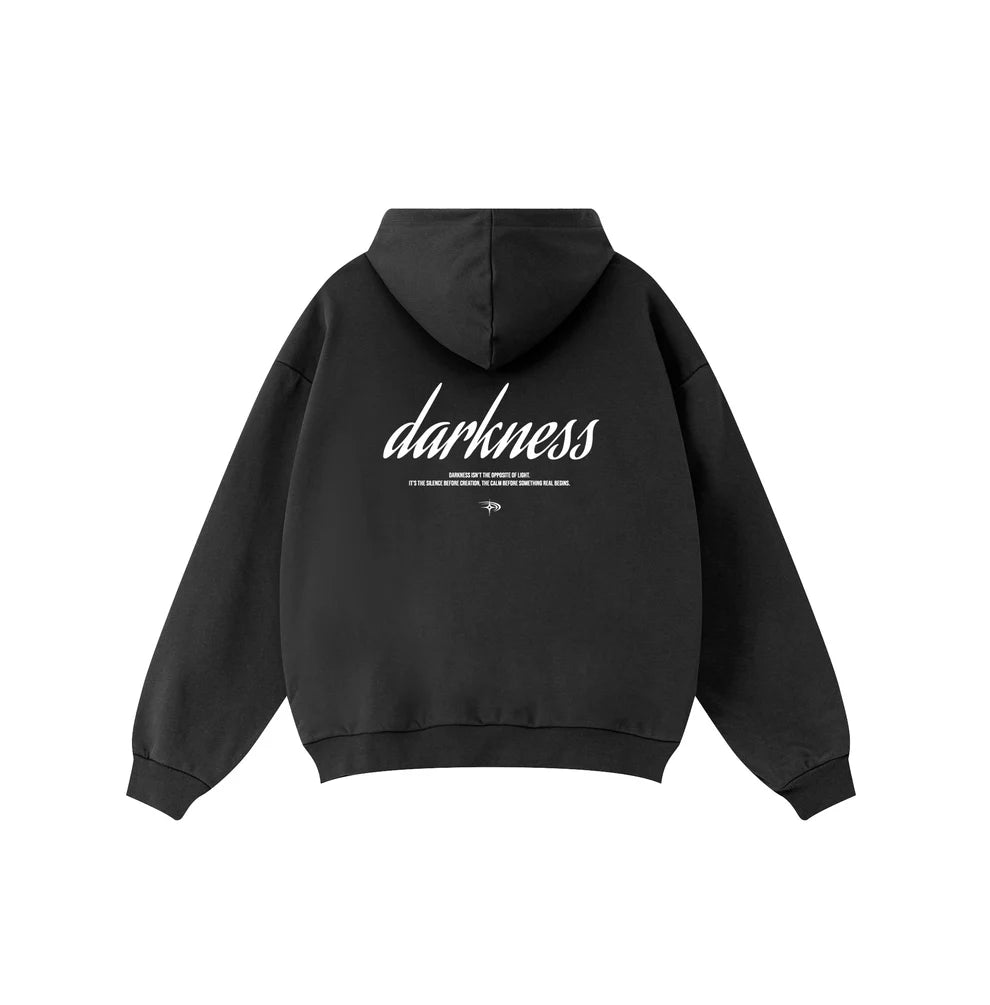 DARKNESS BLACKOUT SCRIPT HOODIE
