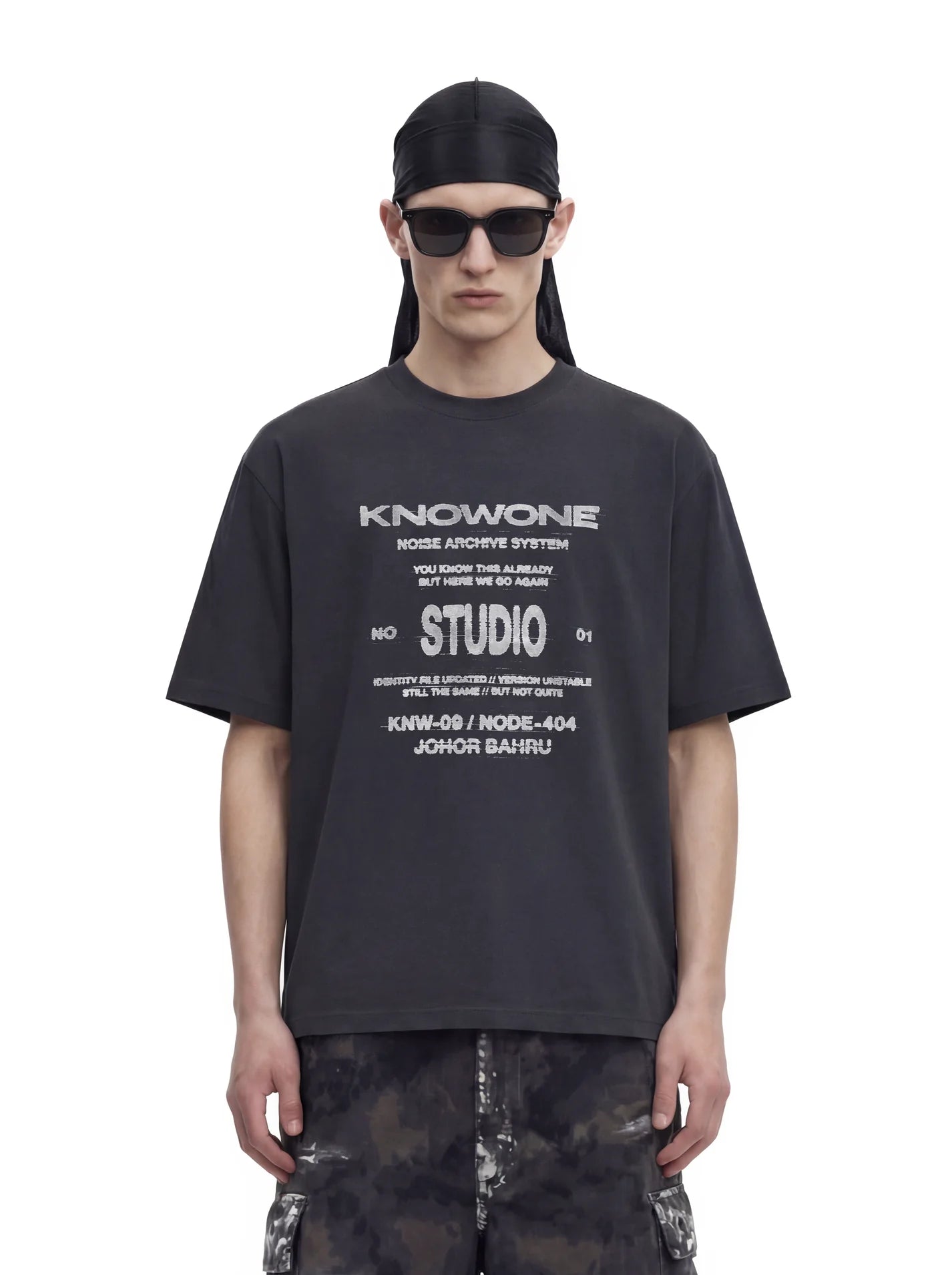 KNOWONE NOISE ARCHIVE TEE DARK GRAY