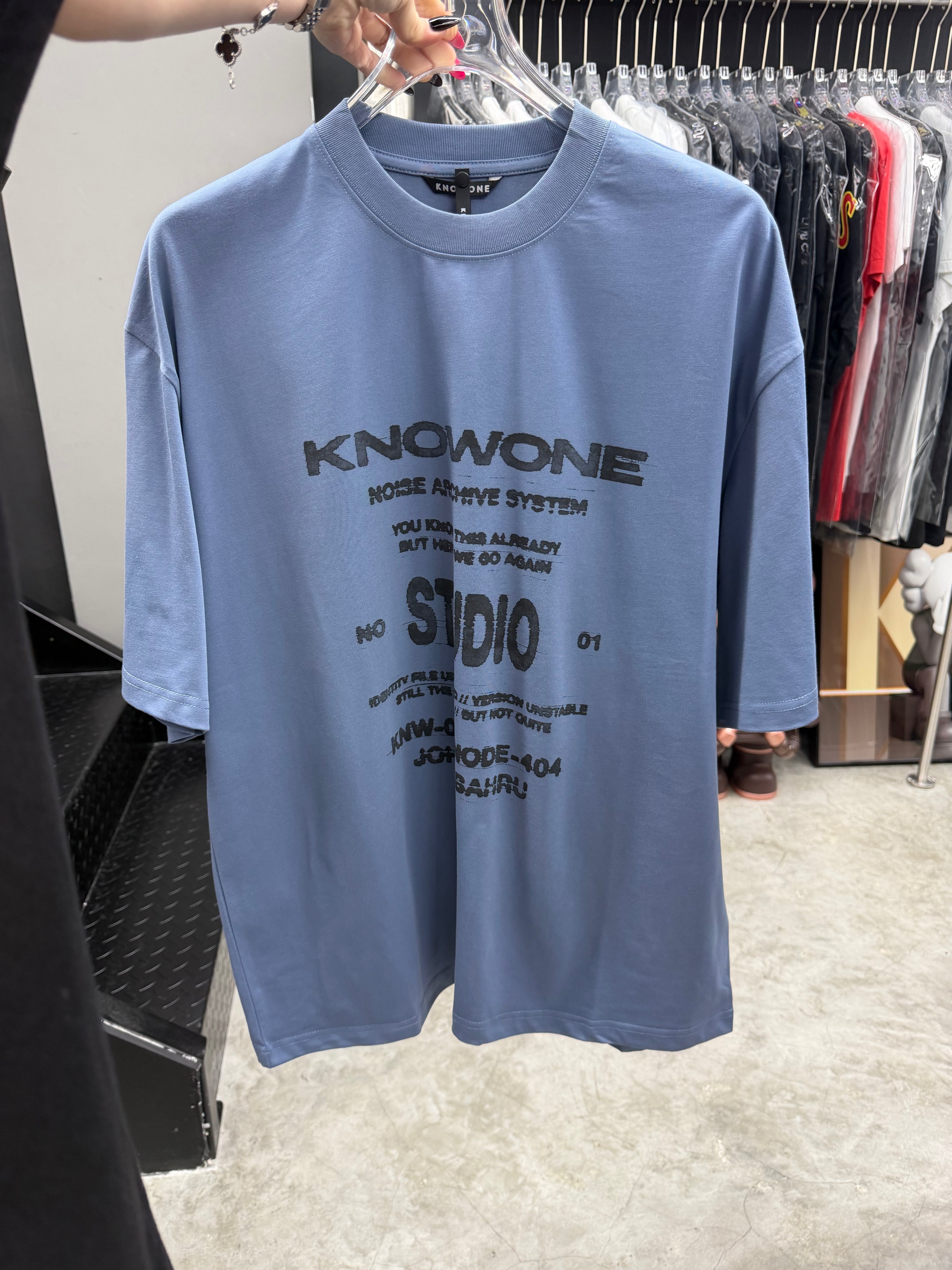 KNOWONE NOISE ARCHIVE TEE BLUE