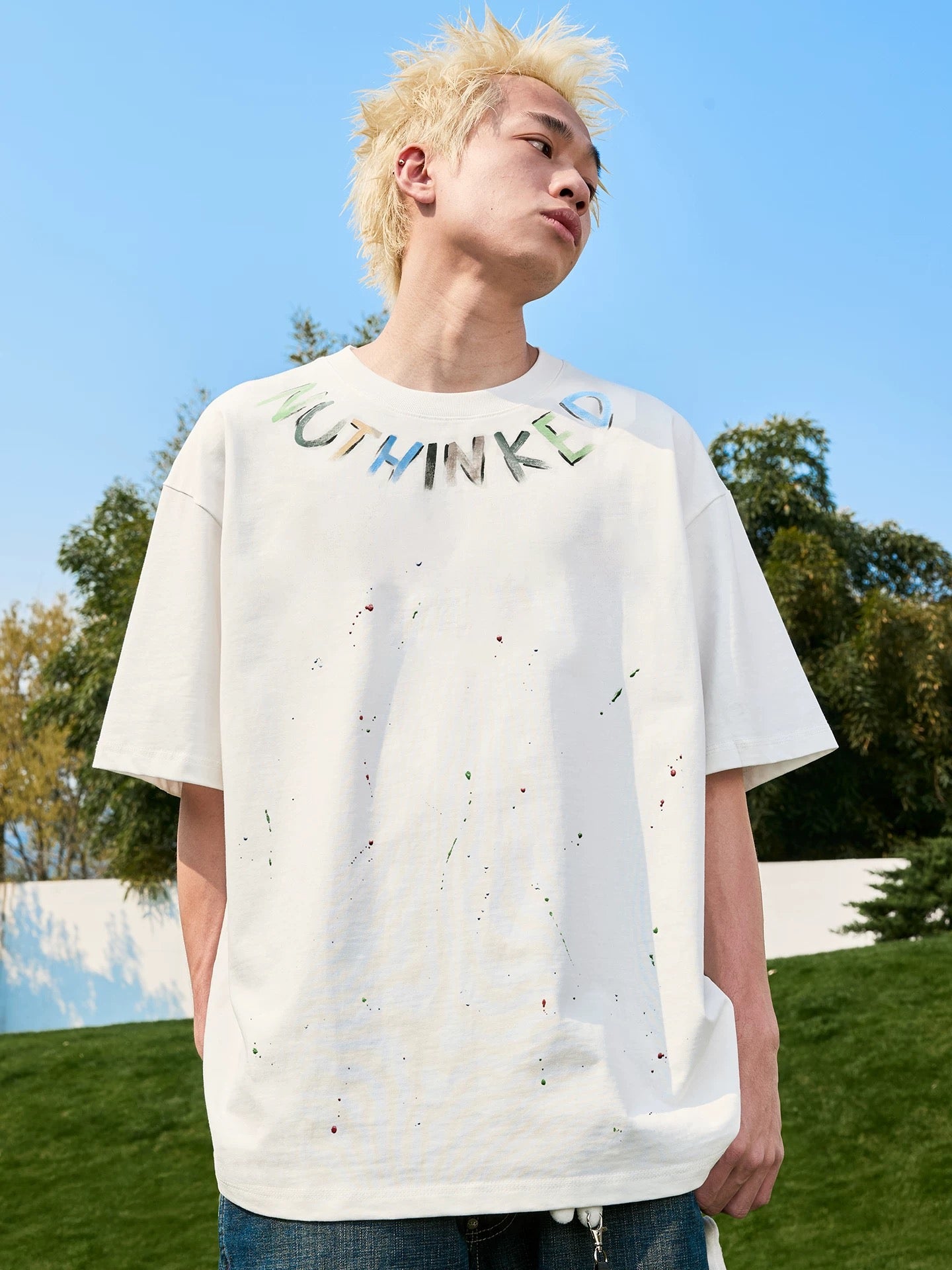 NUTHINK TEE WHITE 008