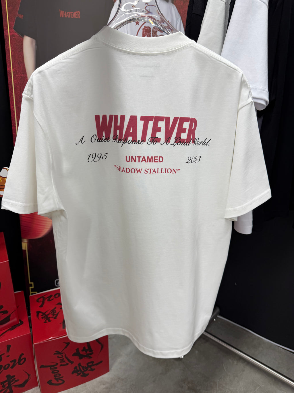 WHATEVER QUIET TEE WHITE