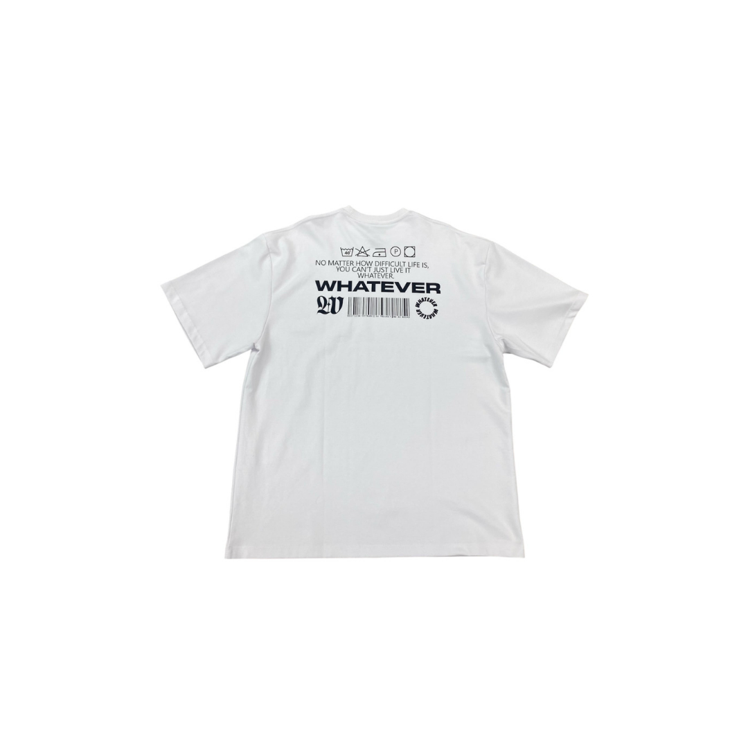 WHATEVER WASHED TAG WHITE