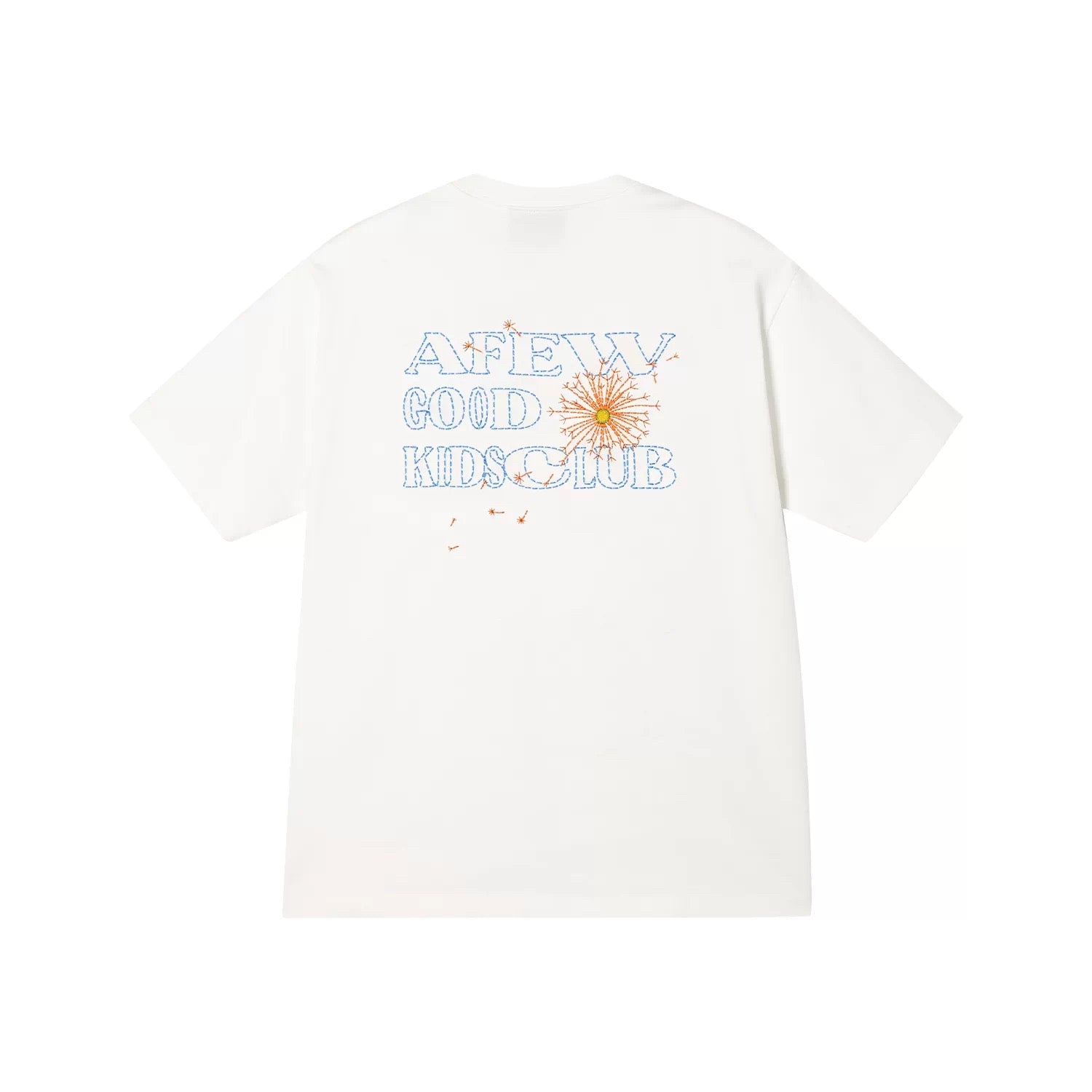AFGK DANDELION EMBROIDERY TEE WHITE 007
