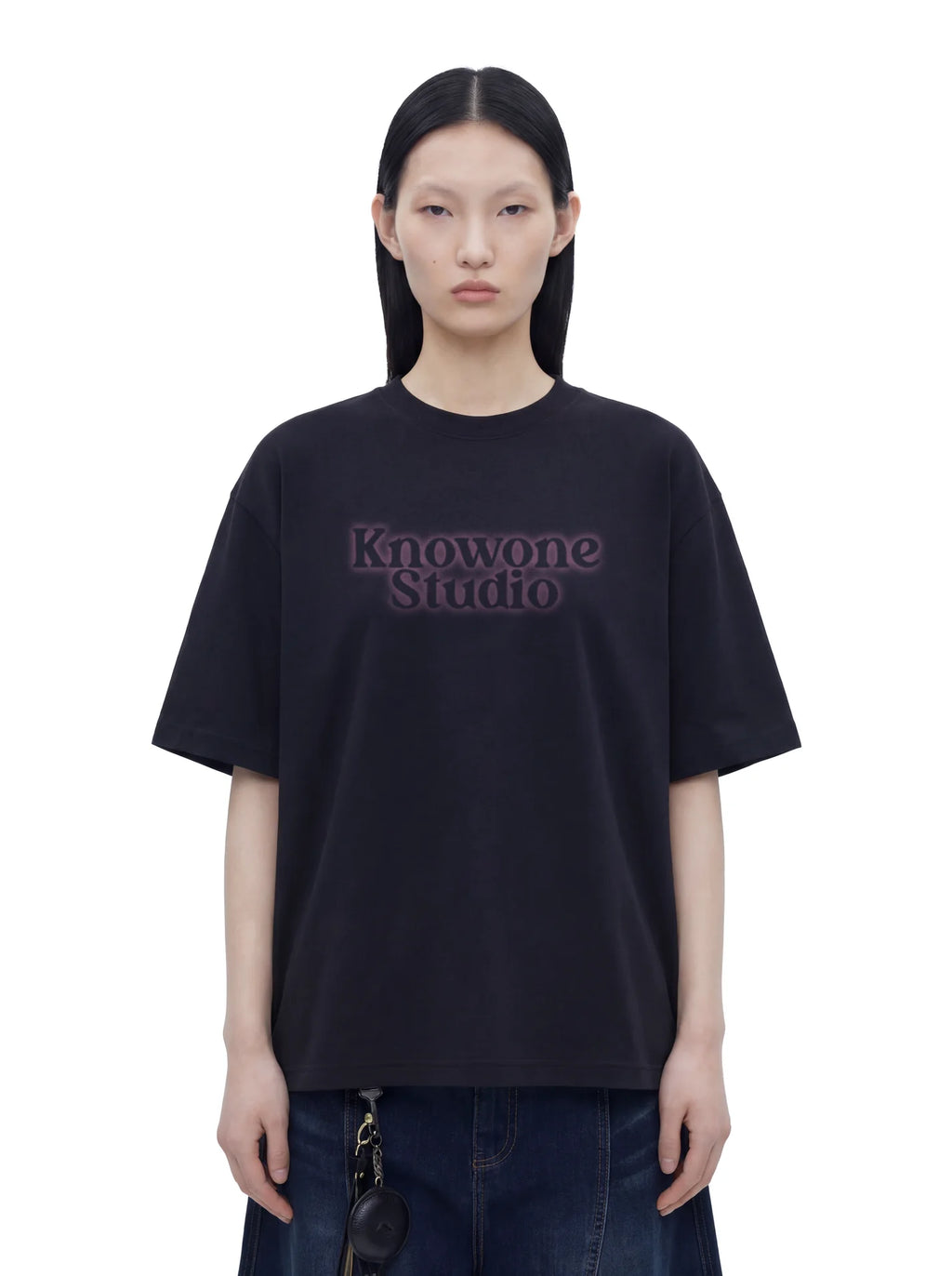 KNOWONE BASIC TEE  2.0 BLACK/BLUE