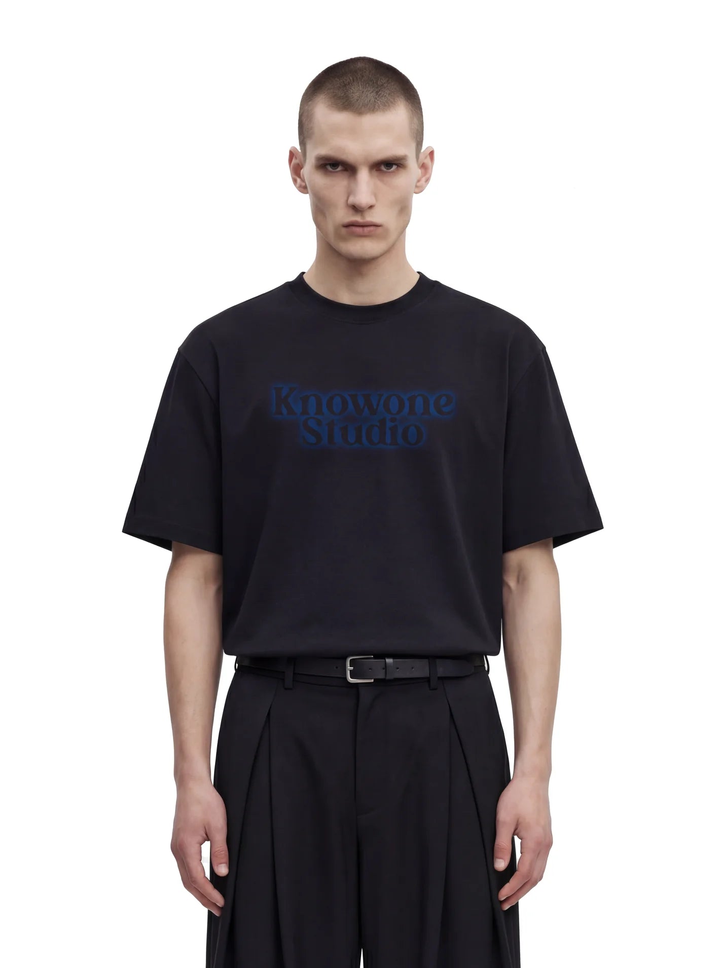 KNOWONE BASIC TEE  2.0 BLACK/BLUE