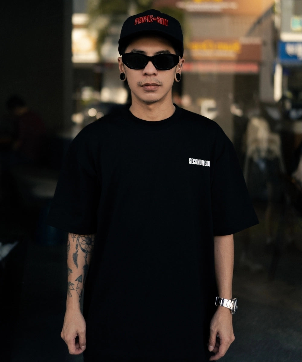 2ND MINIMAL LOGO TEE BLACK