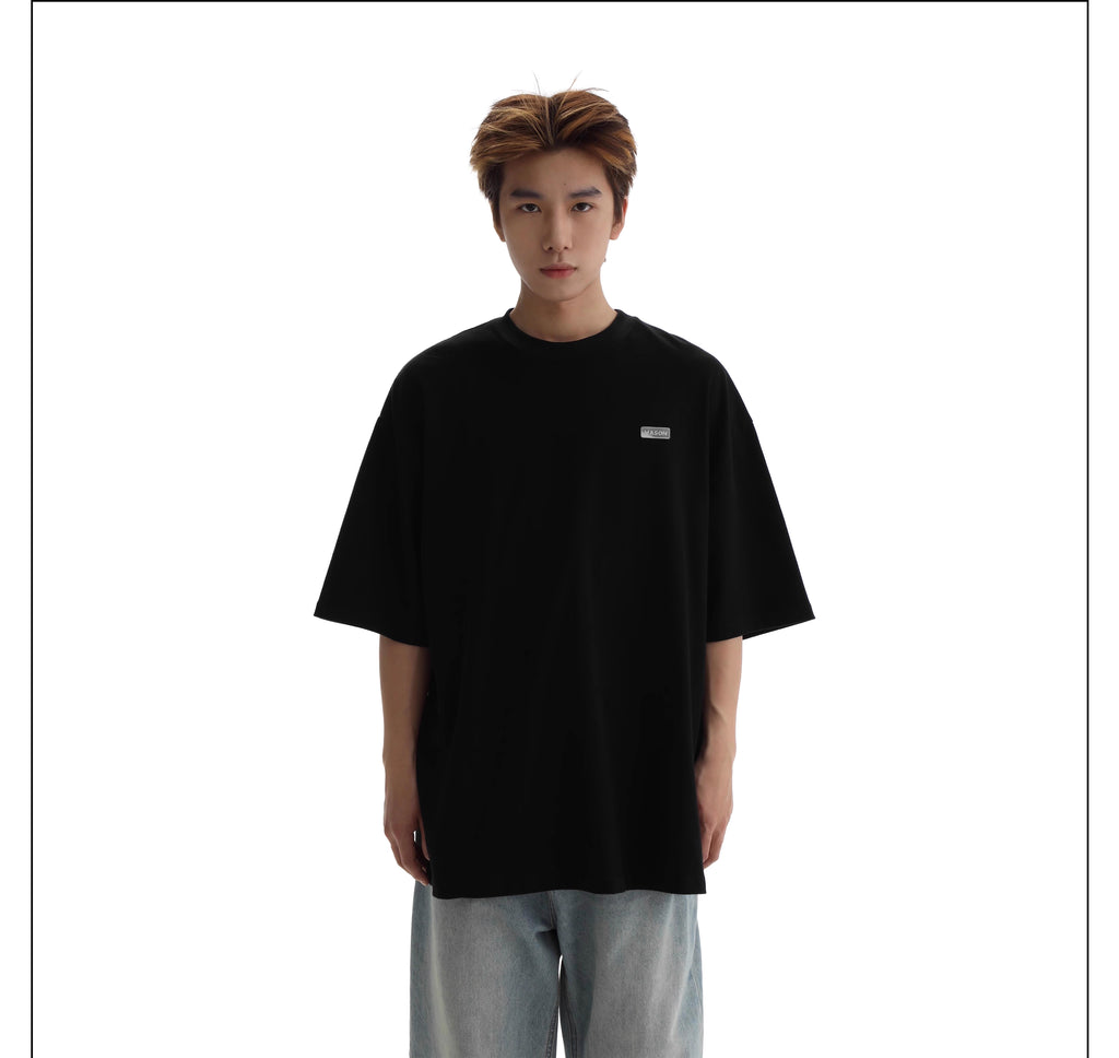 MASONPRINCE SUMMER SOLID COLOR TEE BLACK