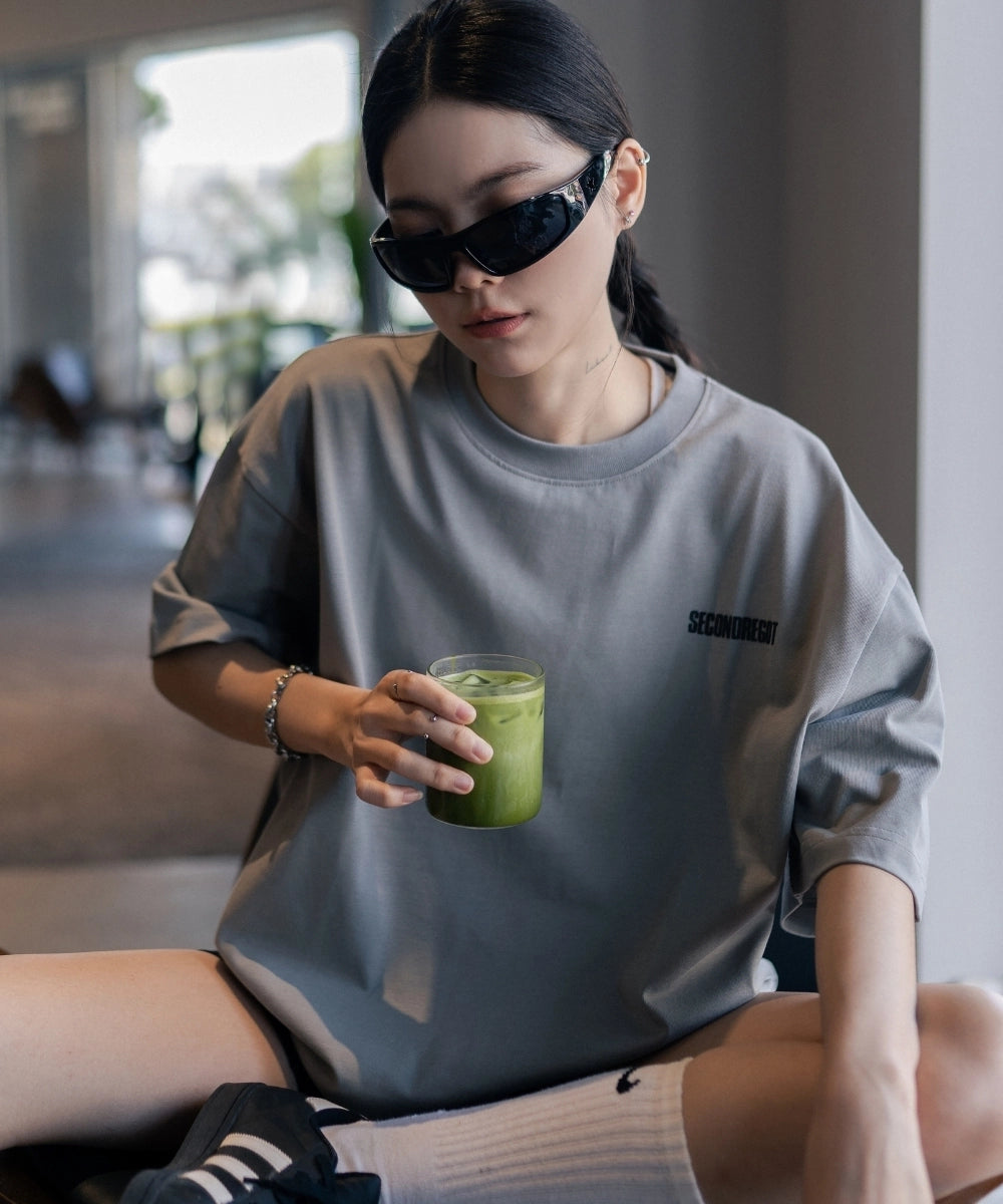 2ND MINIMAL LOGO TEE GREY