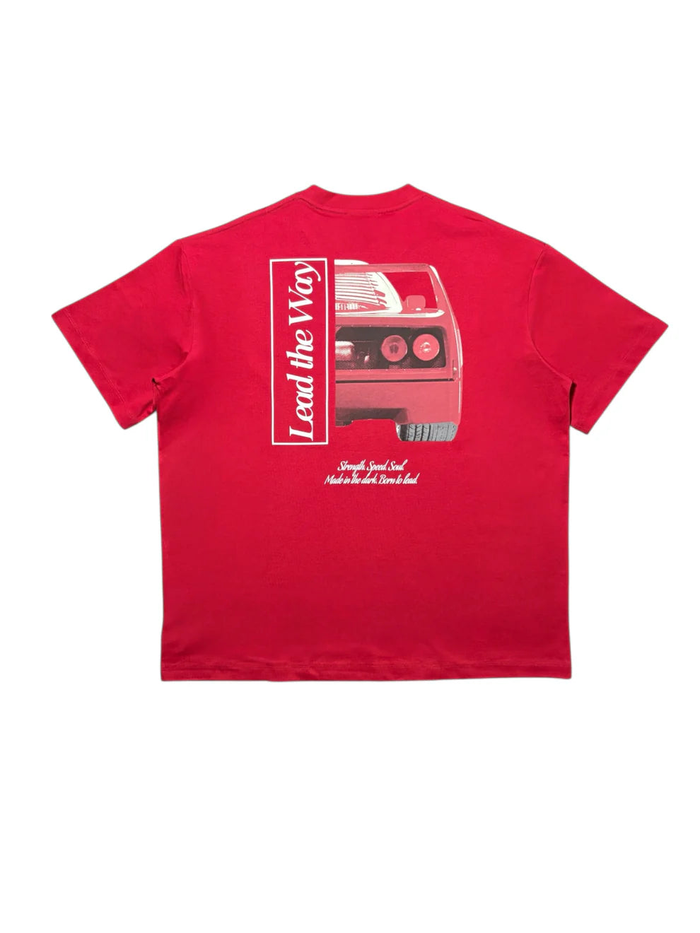 DARKNESS HORSEPOWER TEE RED