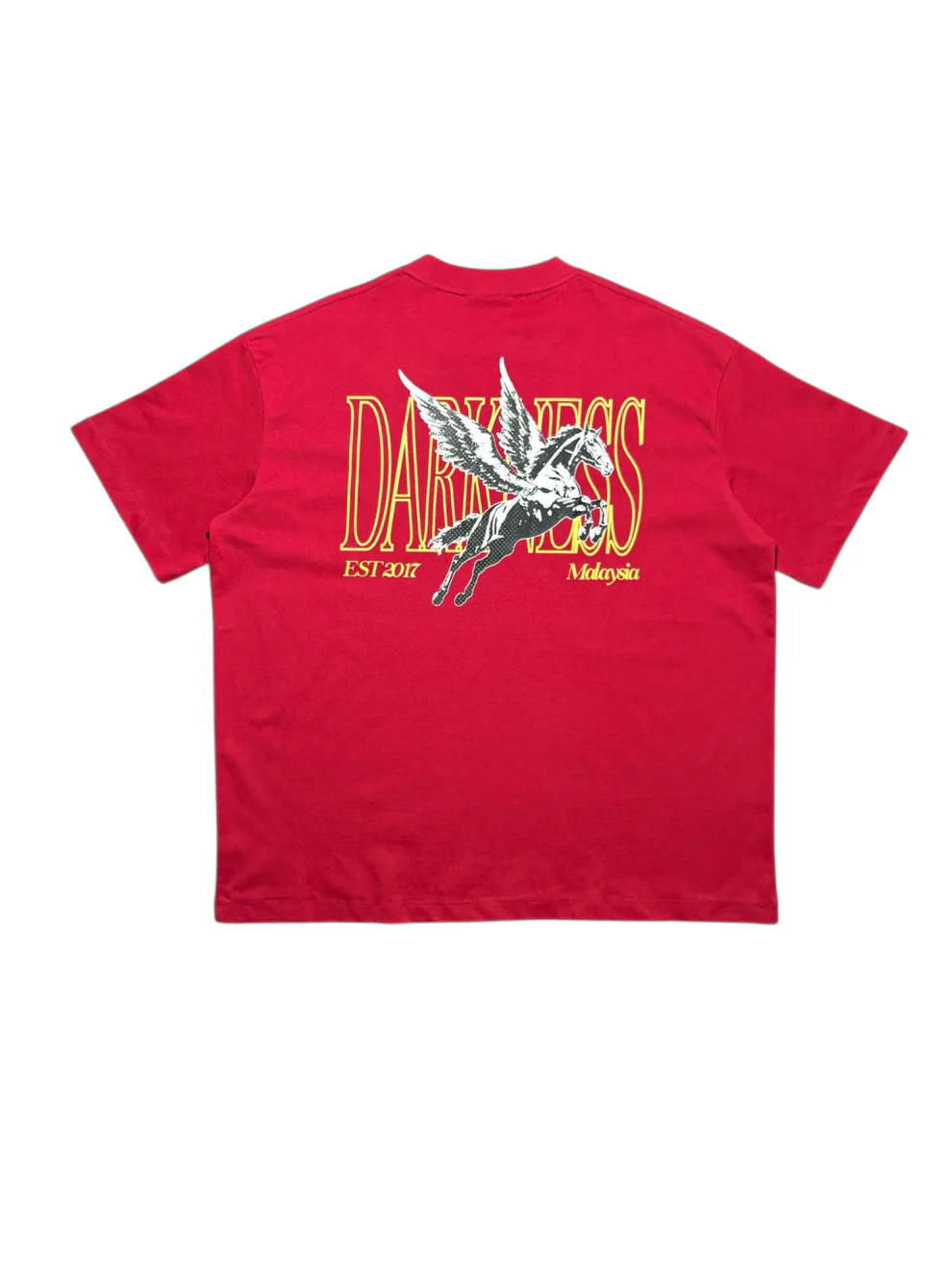 DARKNESS FLYING HORSE TEE RED