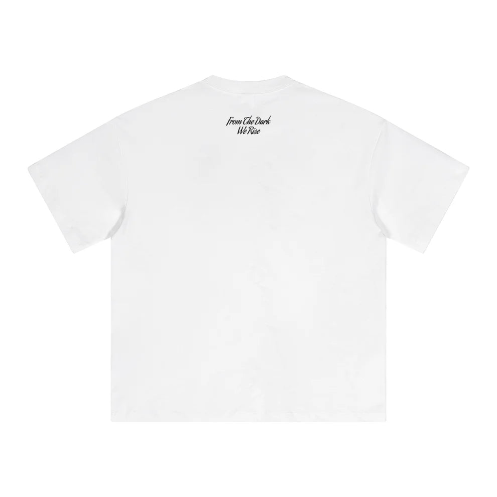DARKNESS RISE OVERSIZED TEE WHITE