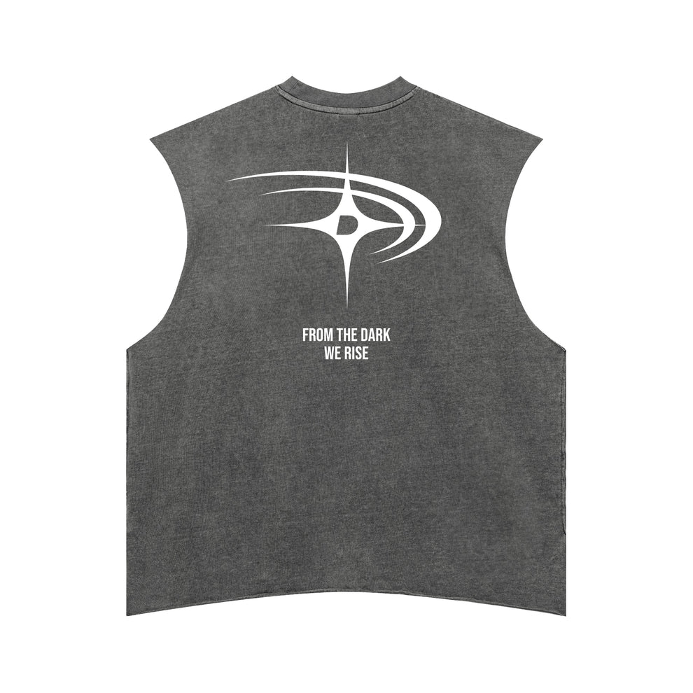 DARKNESS RISE SLEEVELESS TEE GRAY