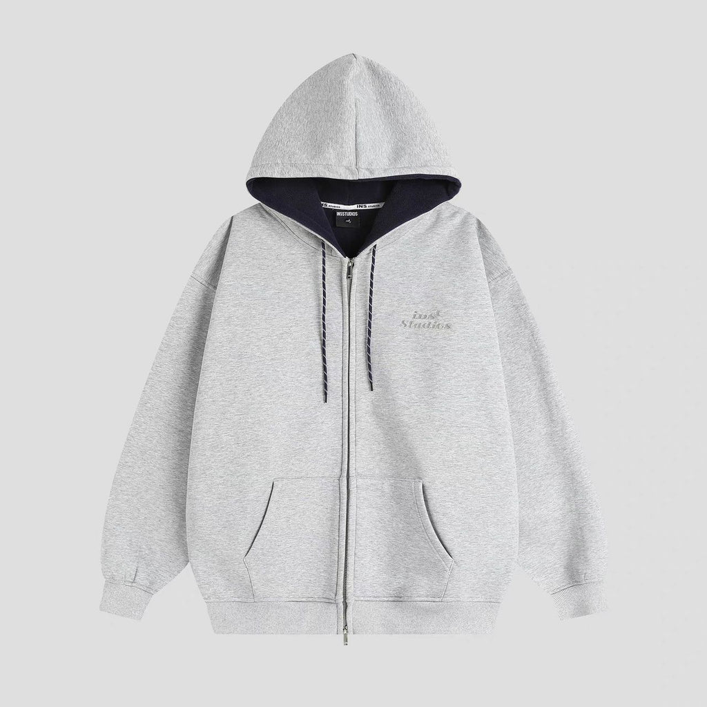 INS STUDIOS FLEECE LINED JACKET GREY