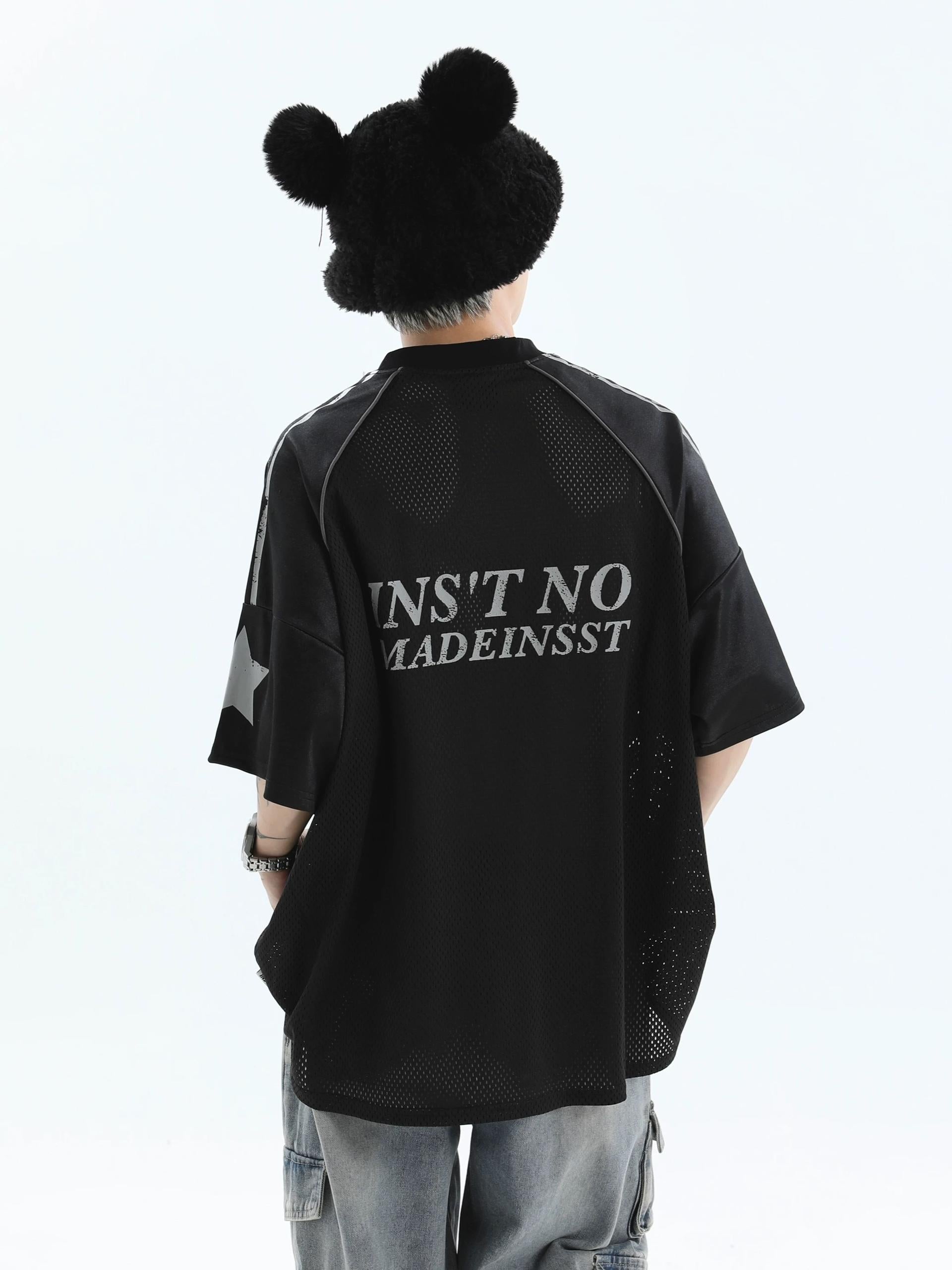 INS STUDIOIS EMBLEM LOGO JERSEY T BLACK