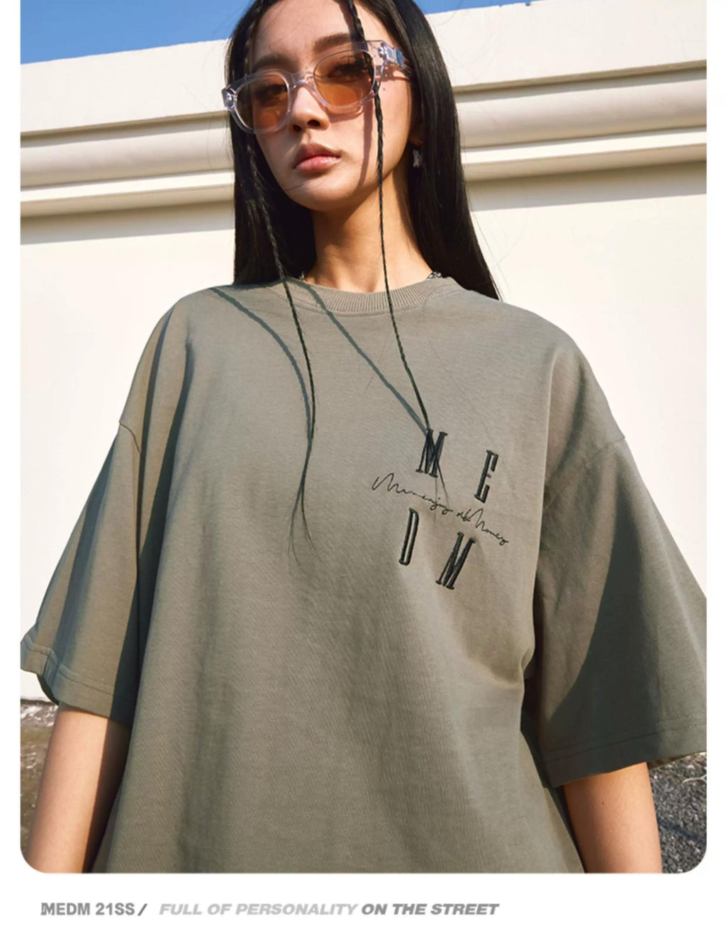 MEDM SUMMER BASIC TEE GREY