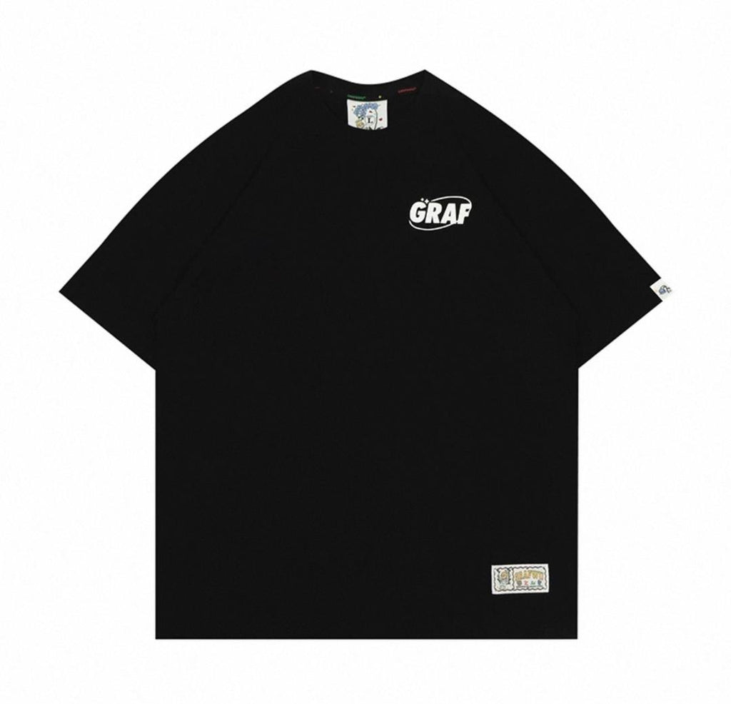 GRAF&WU SPACE ROCKET TEE BLACK