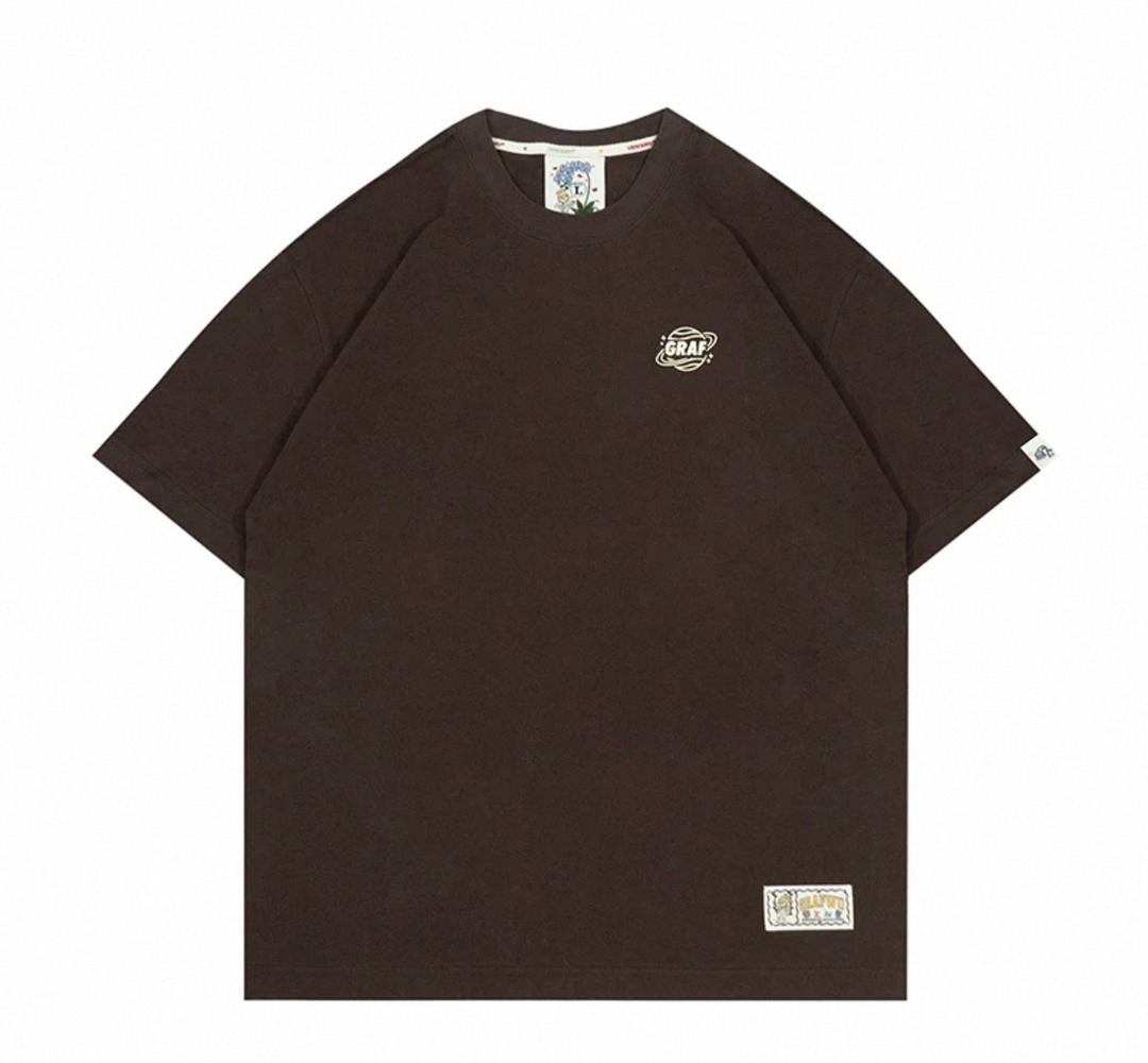 GRAF&WU EARTH PLANET TEE BROWN