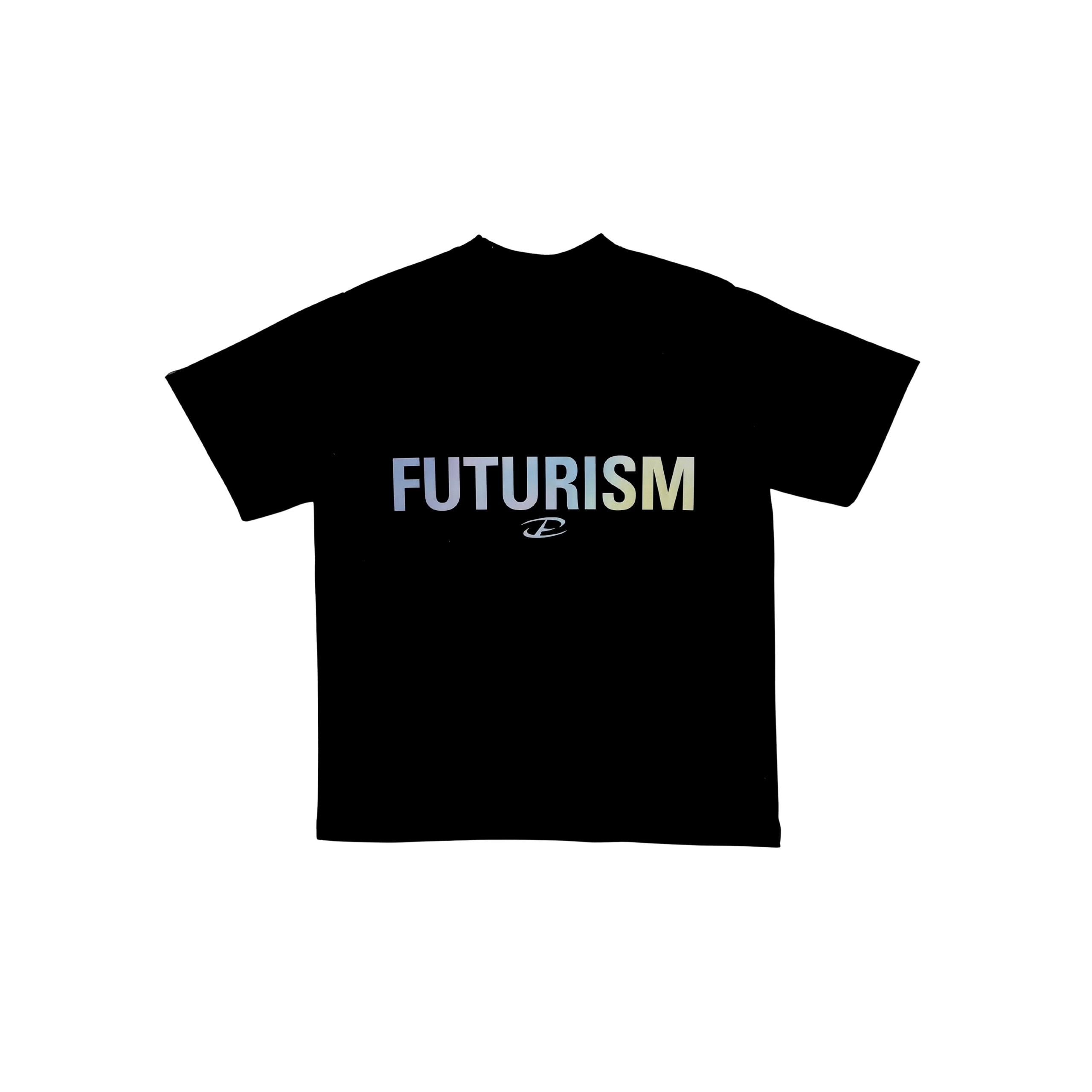 FUTURISM GRADIENT REFLECTIVE TEE BLACK