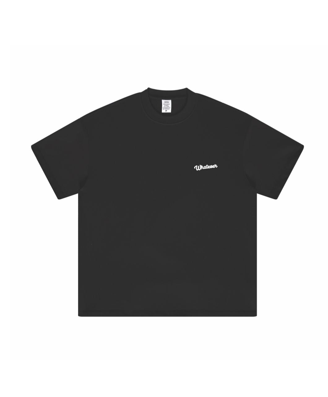 WHATEVER EMBROIDERY LOGO TEE BLACK