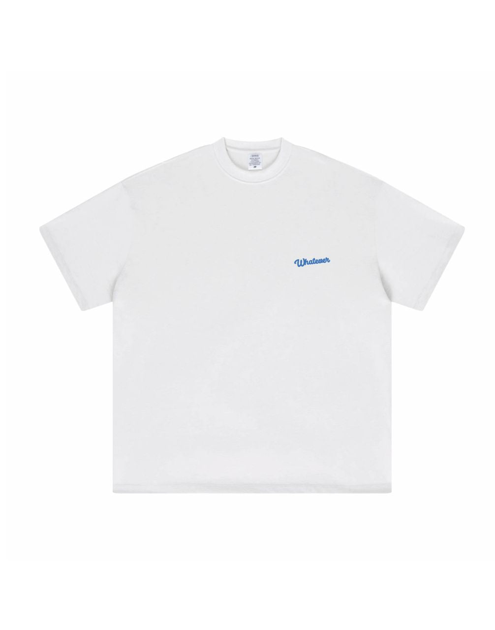 WHATEVER EMBROIDERY LOGO TEE WHITE