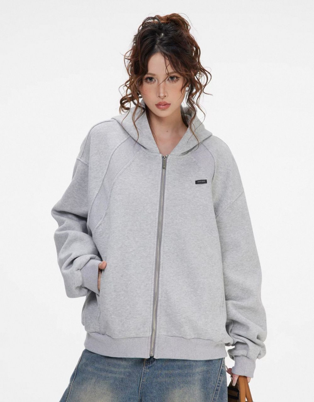 INS STUDIOS  PATCHWORK DECONSTRUCTED GREY