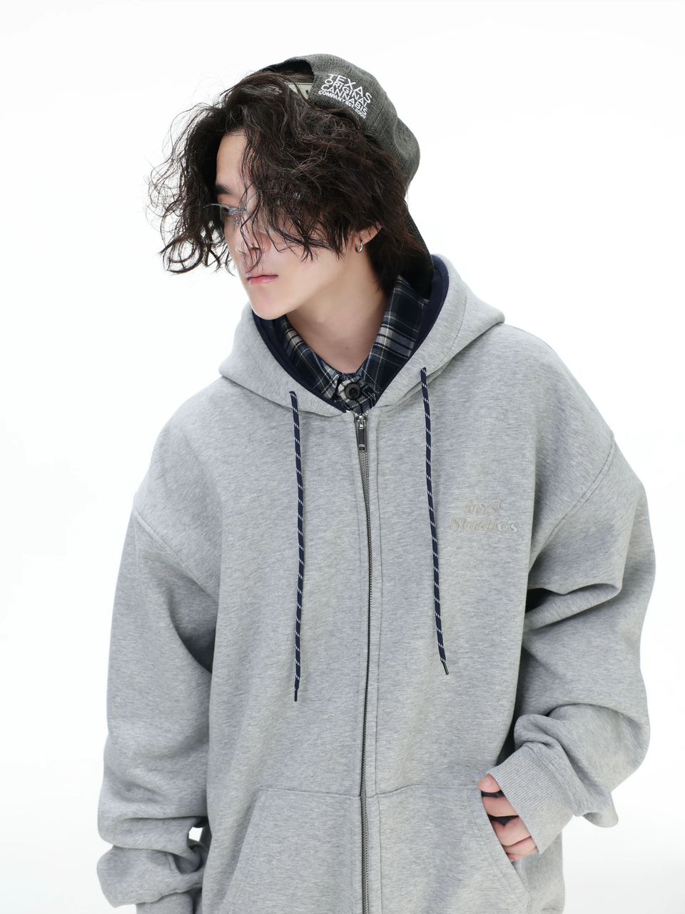 INS STUDIOS FLEECE LINED JACKET GREY
