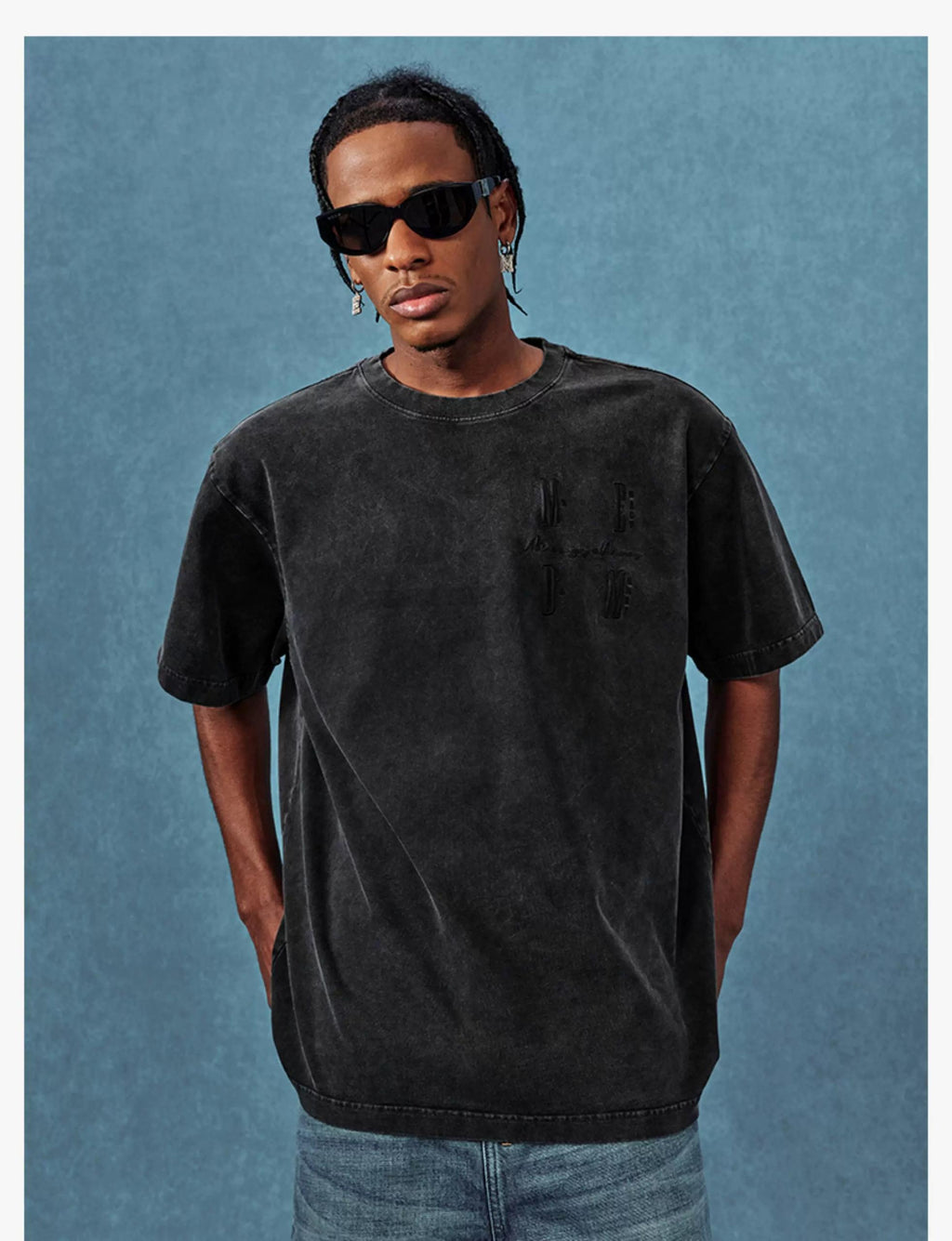 MEDM 25SS BASIC CHARACTER TEE BLACK