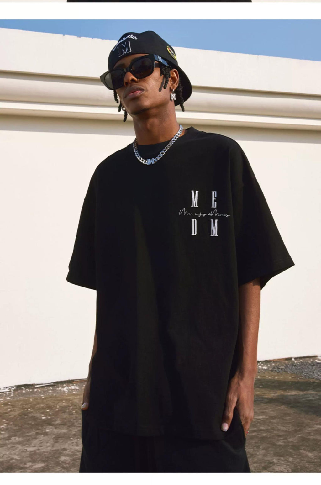MEDM SUMMER BASIC TEE BLACK