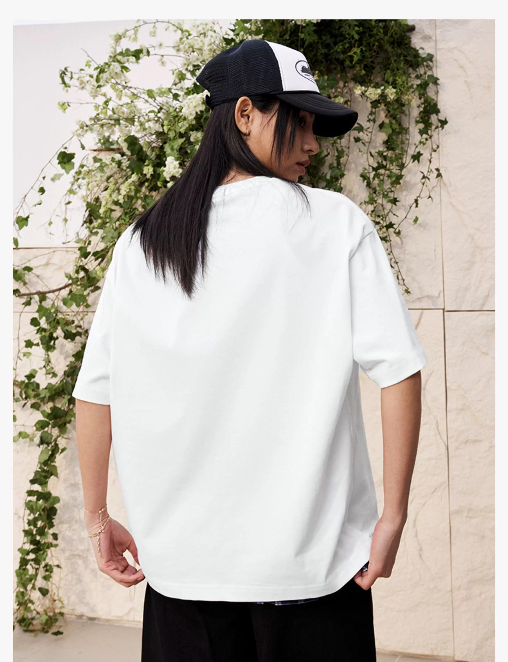 MEDM 25SS BASIC LOGO EMBROIDERED TEE WHITE