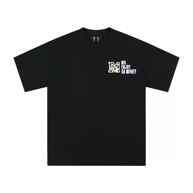 MEDM DETACHABLE VELCRO PATCH TEE BLACK