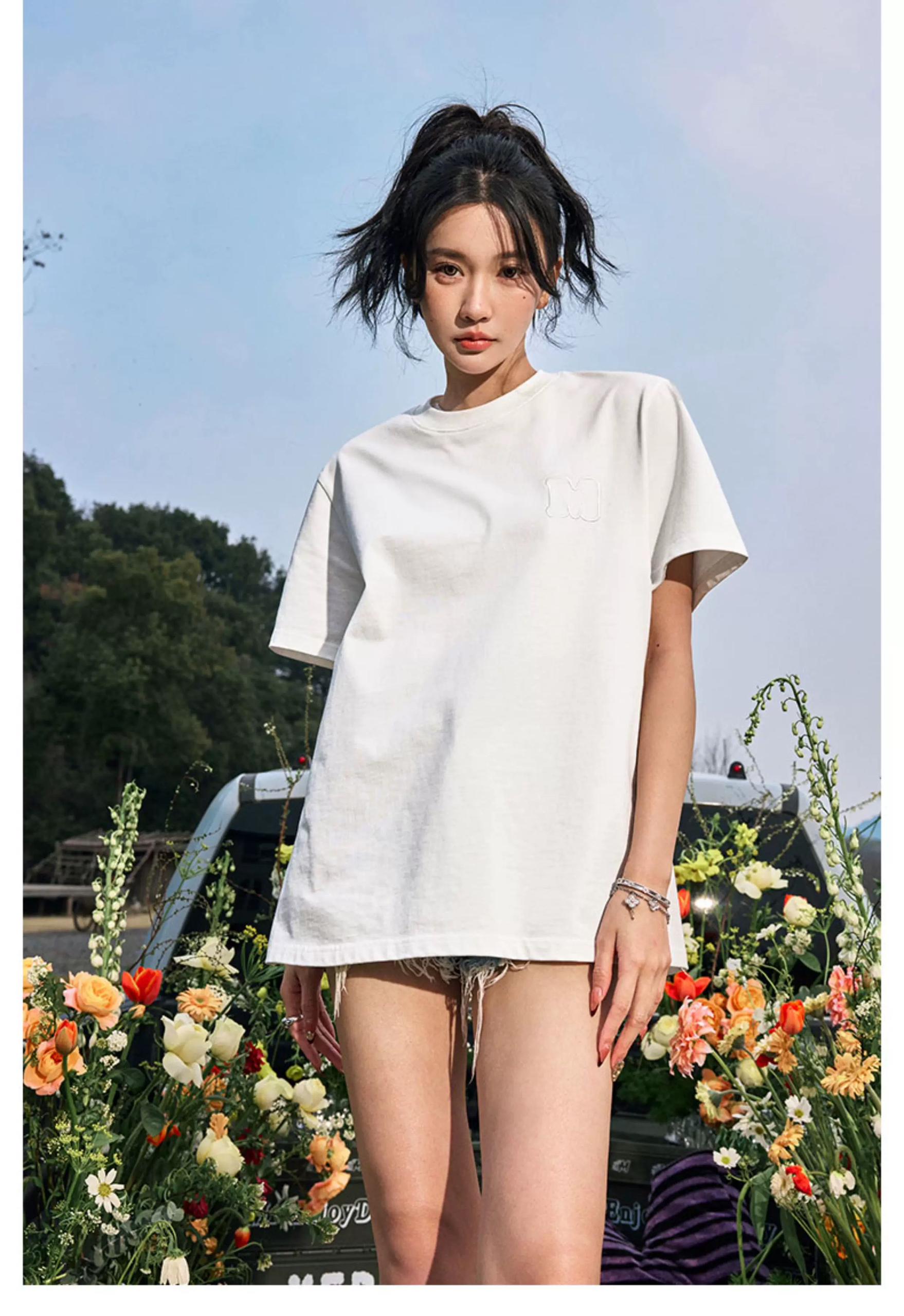 MEDM SORONA FABRIC COOLING TEE WHITE