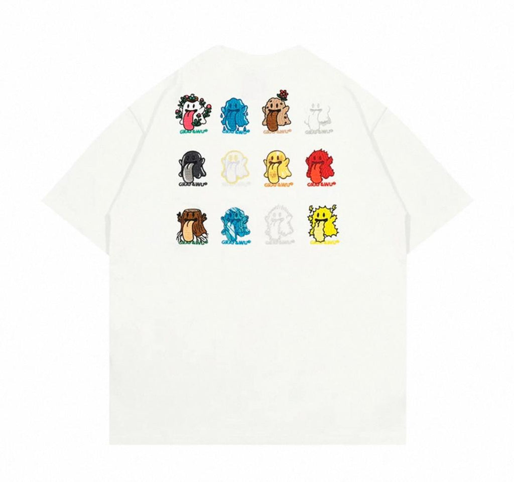 GRAF&WU ORIGIN OF FIVE ELEMENTS TEE WHITE