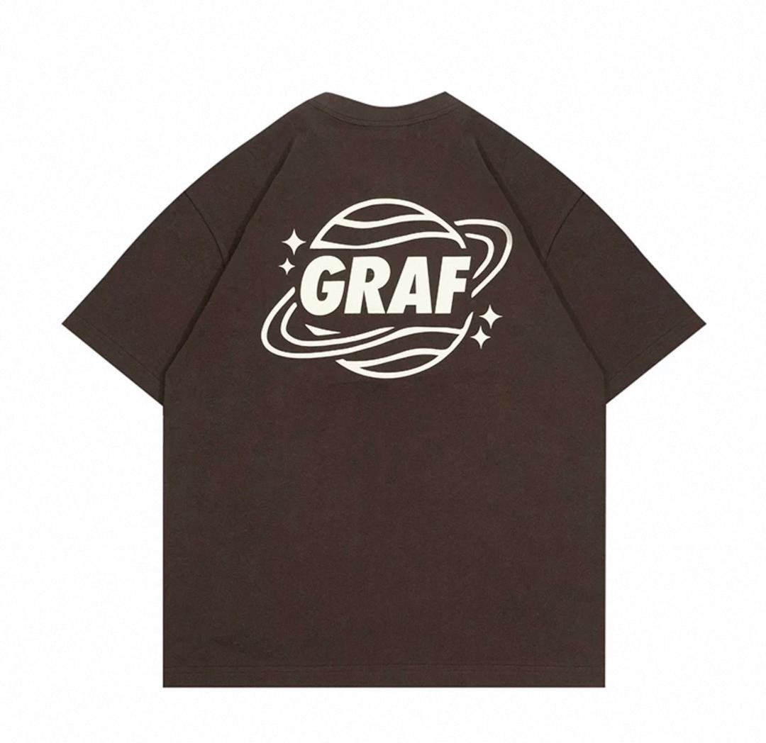 GRAF&WU EARTH PLANET TEE BROWN