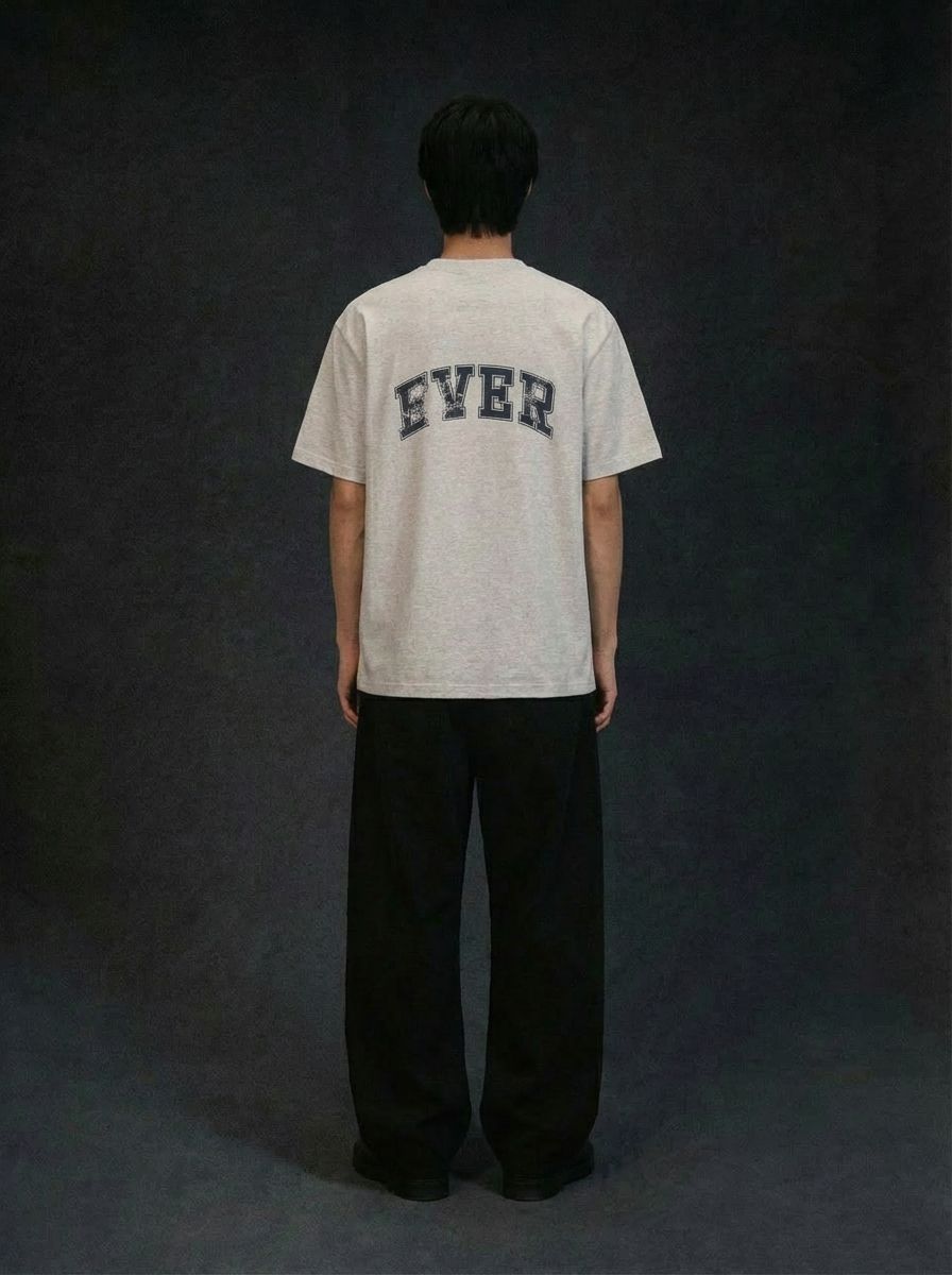 WHAT Shadow Logo TEE (LIGHT GARY)