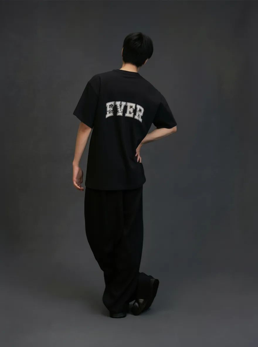 WHAT Shadow Logo TEE (BLACK)