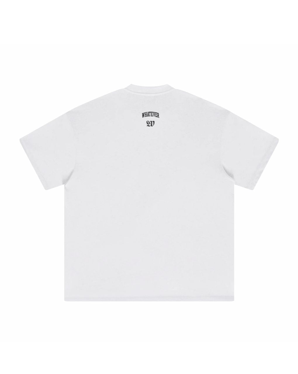 WHATEVER STATEMENT TEE WHITE