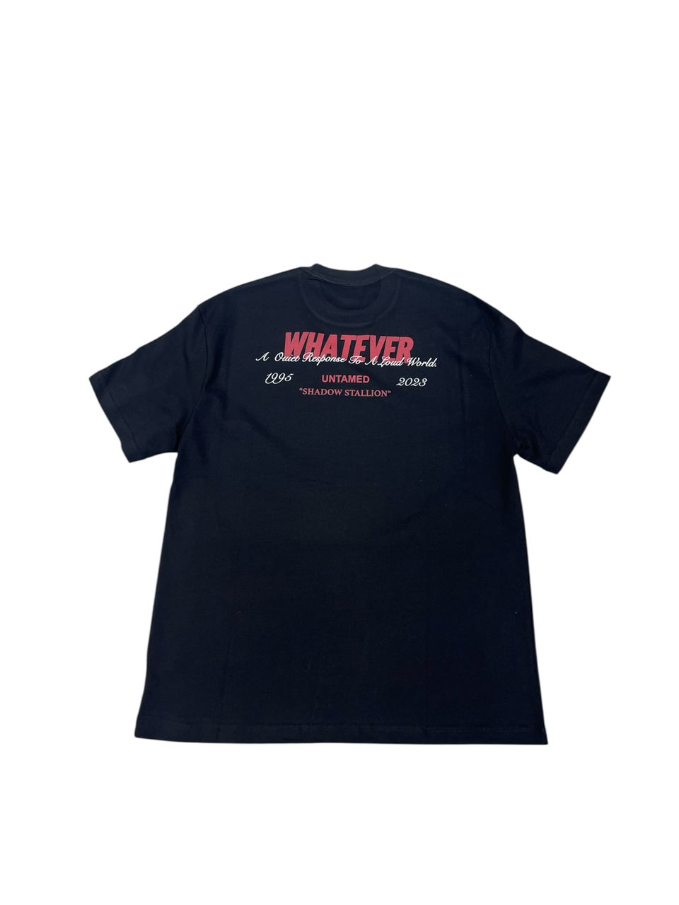 WHATEVER QUIET TEE BLACK
