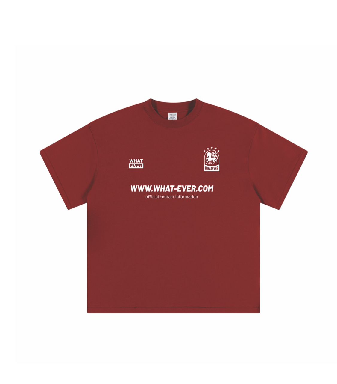 WHATEVER RENEWAL TEE MAROON
