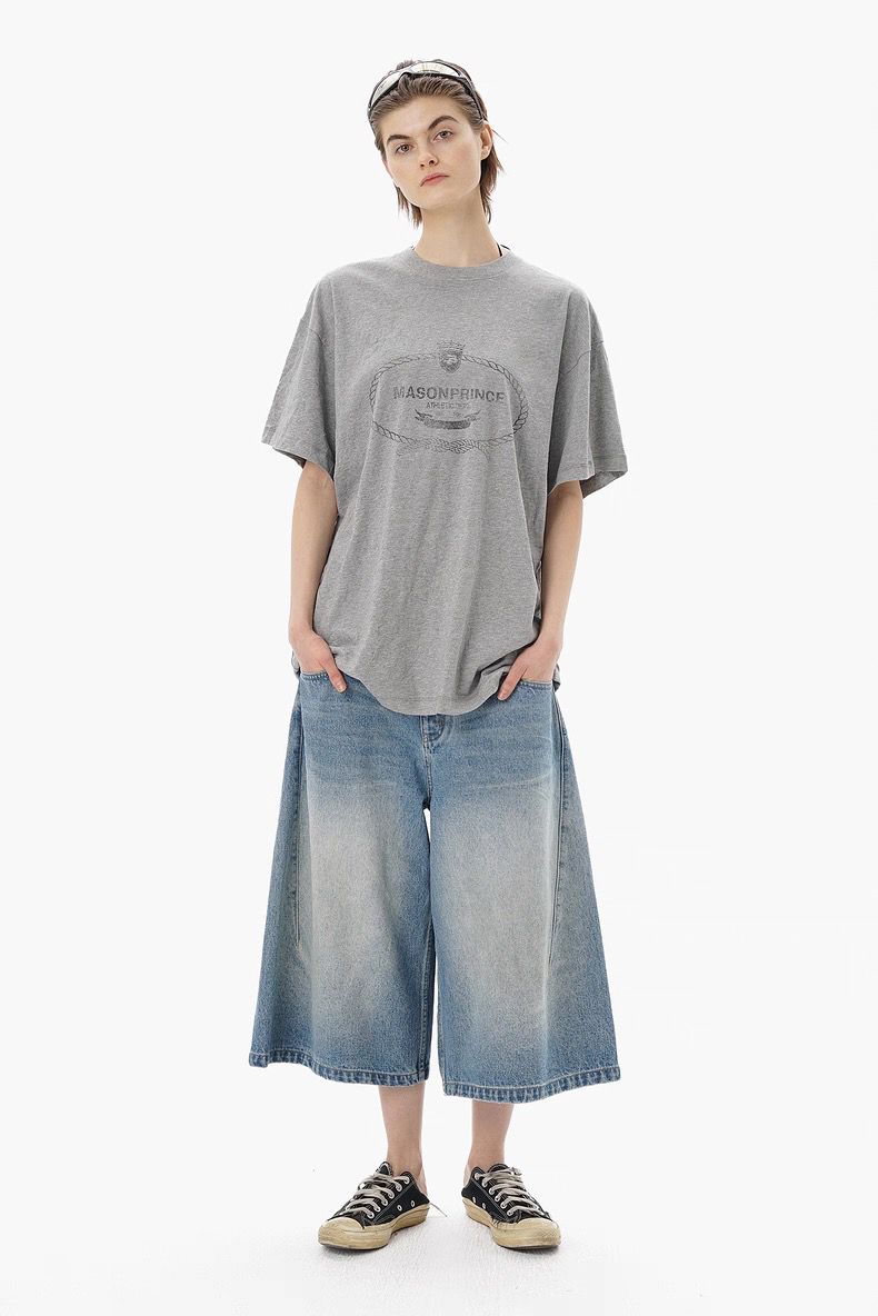 MASONPRINCE 25 VINTAGE KNOT TEE GRAY