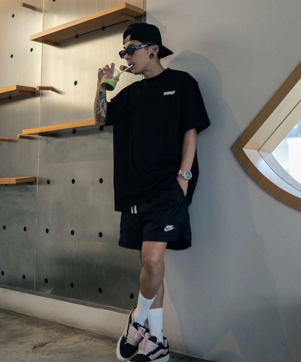 2ND MINIMAL LOGO TEE BLACK