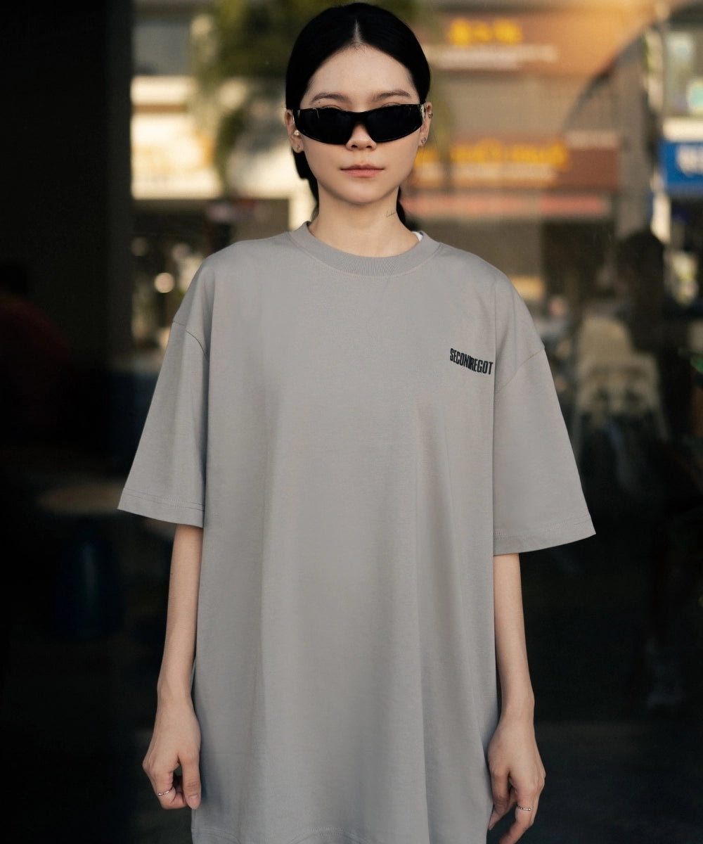 2ND MINIMAL LOGO TEE GREY
